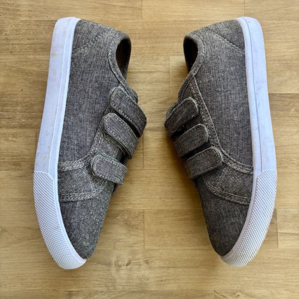 Fabkids Casual School Shoes Easy closure Multi Strap Sneaker Grey size US 4 - Picture 7 of 12